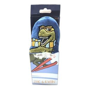 Zac & Evan Kids Slippers Ski T-Rex Plush Slide House Shoes, - Kids 11/12